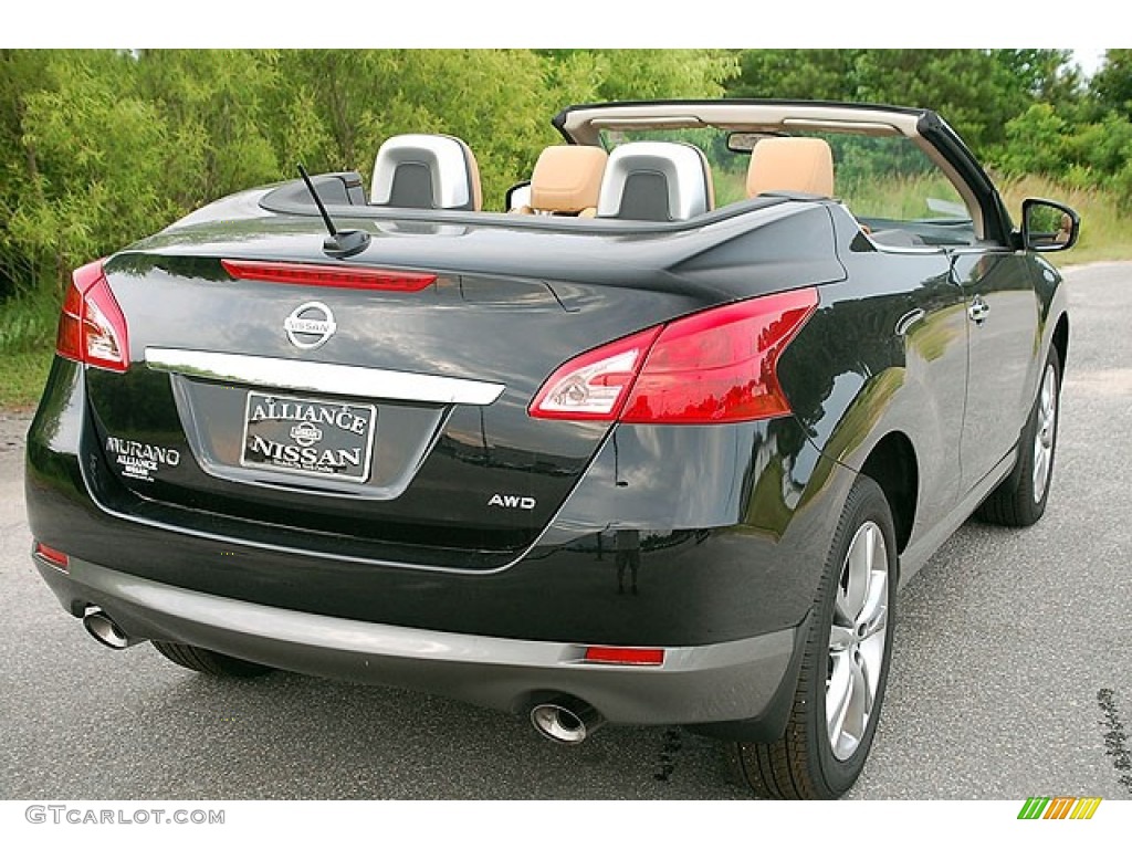 2011 Murano CrossCabriolet AWD - Super Black / CC Camel photo #6