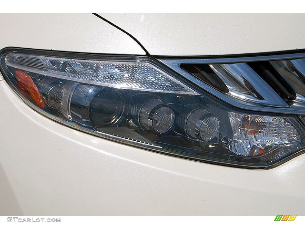 2010 Murano LE AWD - Glacier White Pearl / Beige photo #8