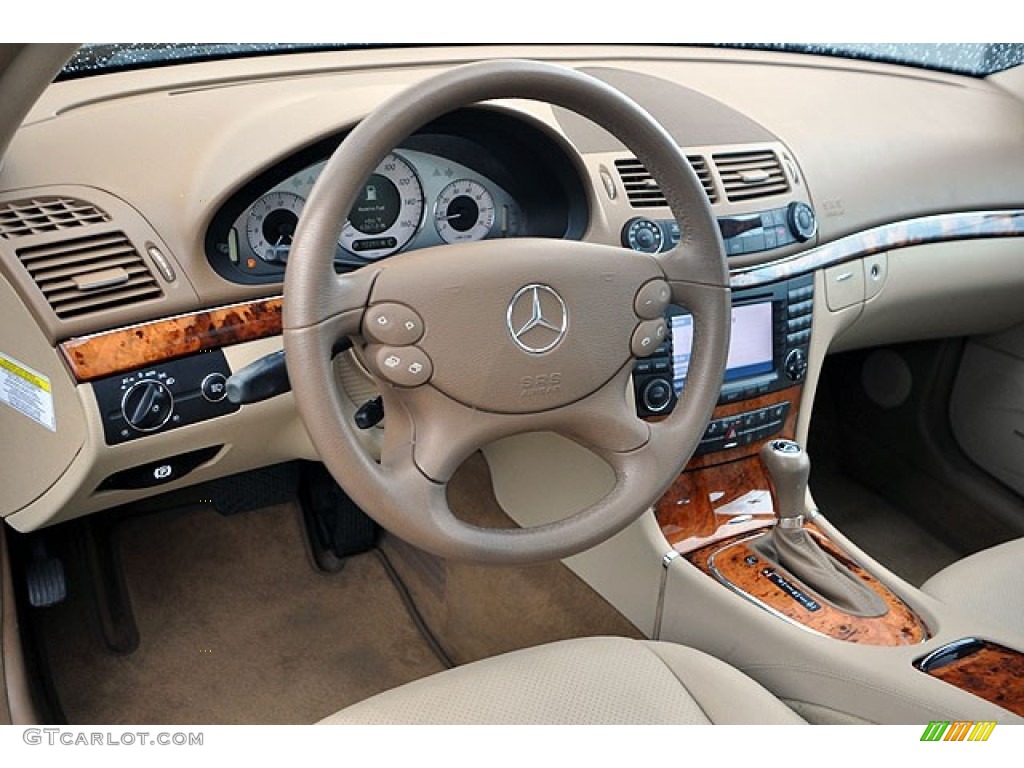 Sahara Beige/Black Interior 2008 Mercedes-Benz E 350 Sedan Photo #69918362