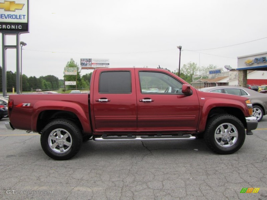Cardinal Red Metallic 2011 Chevrolet Colorado LT Crew Cab 4x4 Exterior Photo #69918635