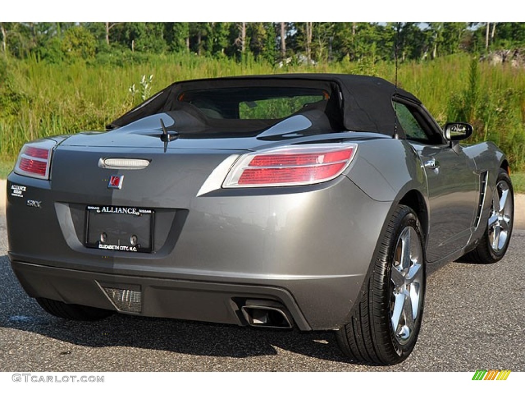 2007 Sky Roadster - Silver Graphite / Black photo #9