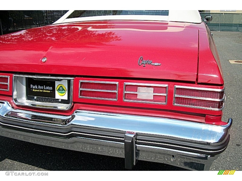 1975 Caprice Classic Convertible - Red / White photo #7