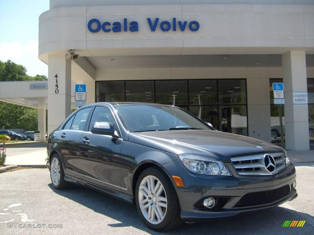 2008 C 300 Sport - Steel Grey Metallic / Black photo #1