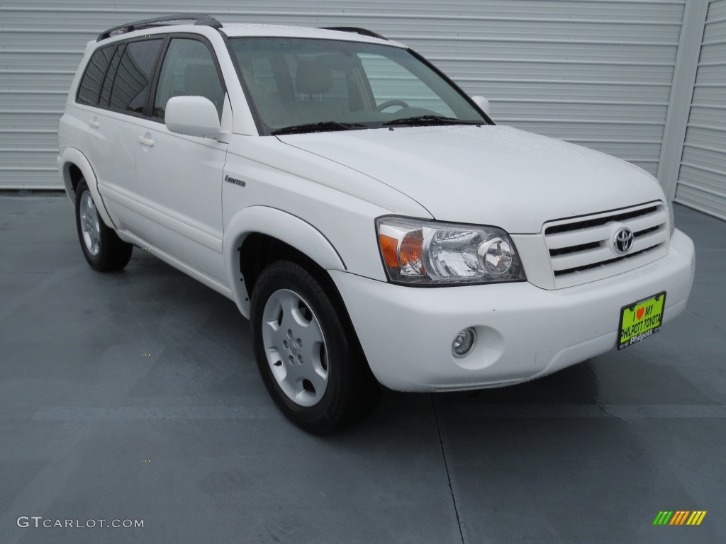 2004 Super White Toyota Highlander Limited V6 69905004