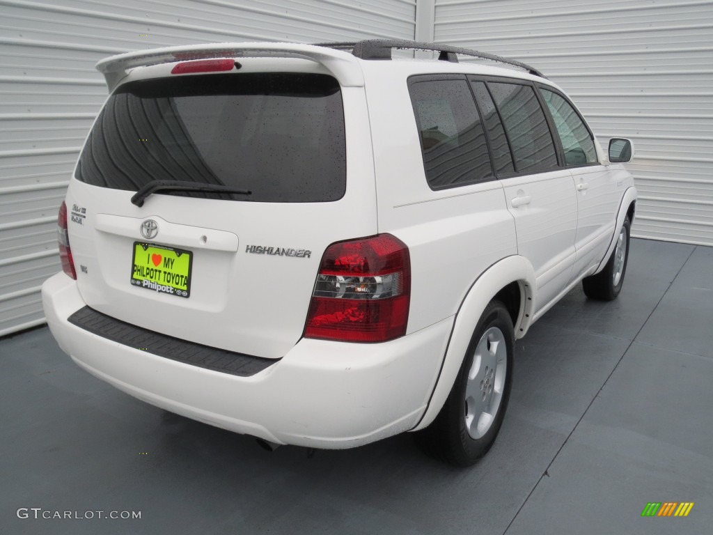 2004 Highlander Limited V6 - Super White / Ivory photo #3