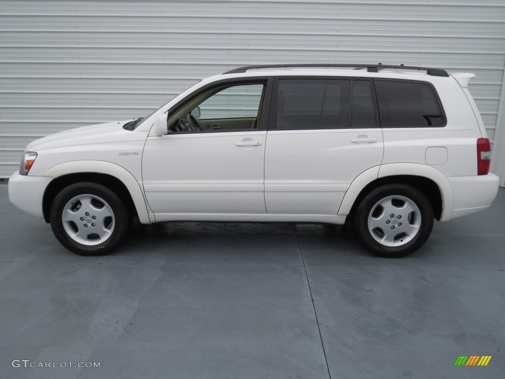 2004 Highlander Limited V6 - Super White / Ivory photo #5