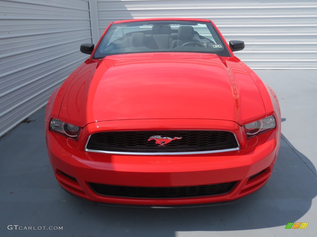 2013 Mustang V6 Convertible - Race Red / Charcoal Black photo #6