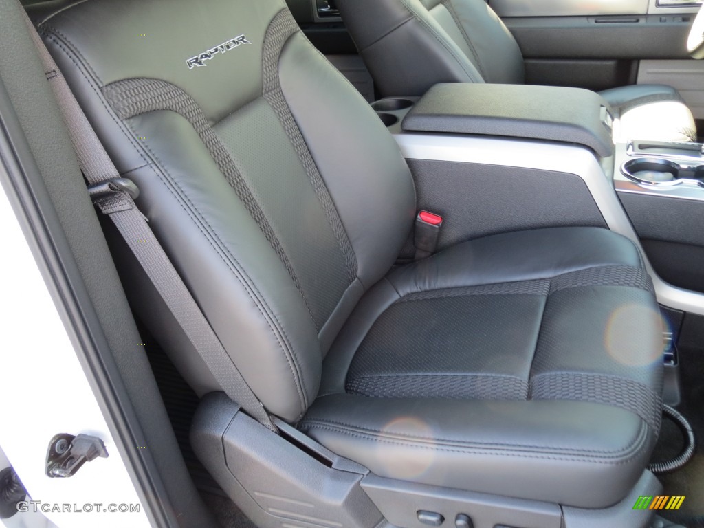 Raptor Black Leather/Cloth Interior 2012 Ford F150 SVT Raptor SuperCrew 4x4 Photo #69921773