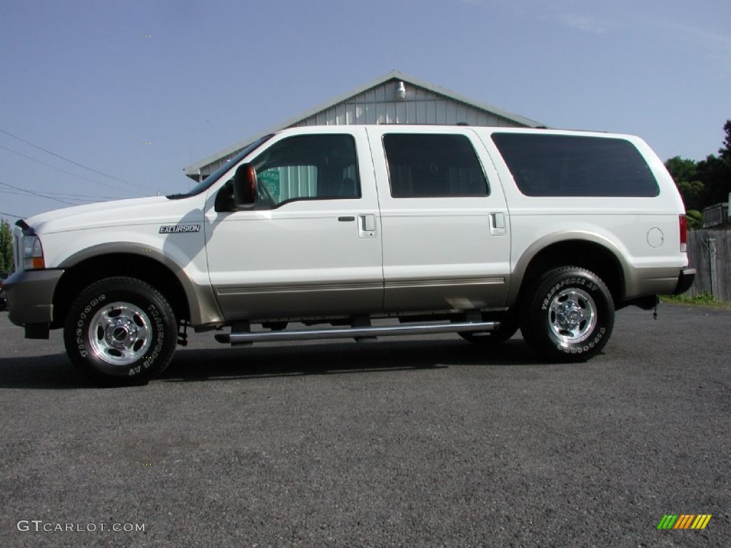 2004 Excursion Eddie Bauer 4x4 - Oxford White / Medium Parchment photo #4