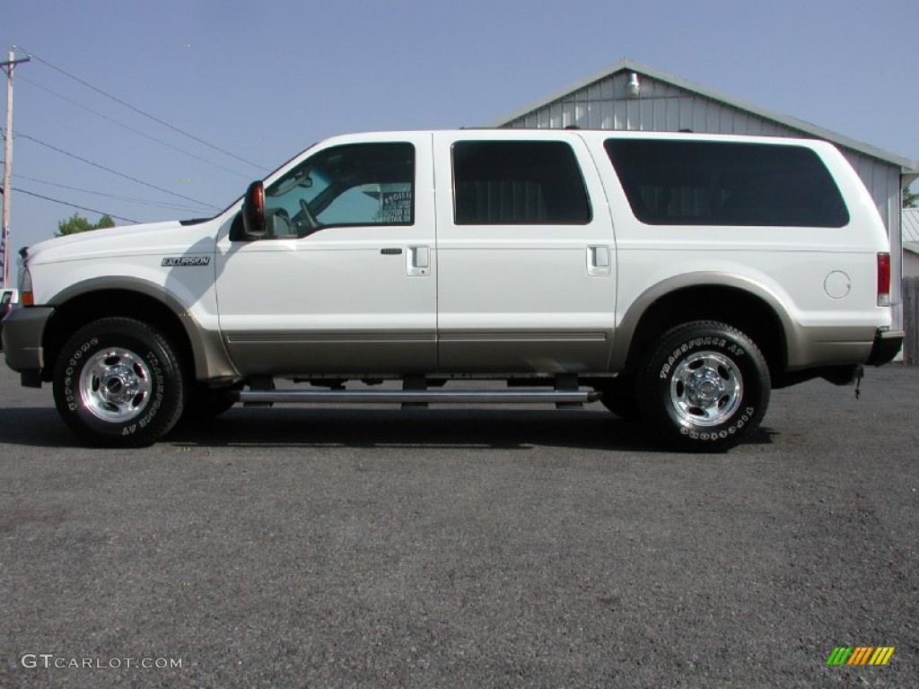 2004 Excursion Eddie Bauer 4x4 - Oxford White / Medium Parchment photo #5