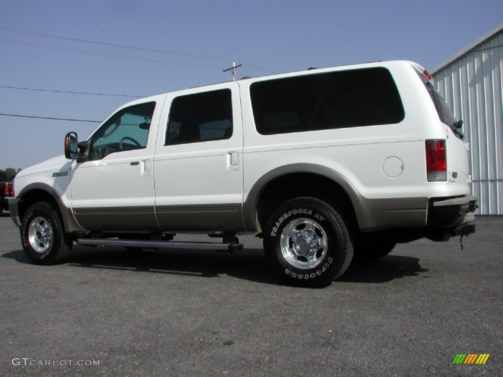 2004 Excursion Eddie Bauer 4x4 - Oxford White / Medium Parchment photo #7