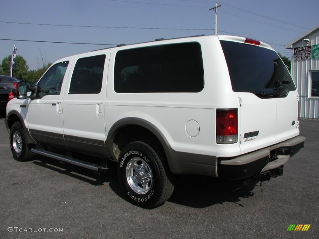 2004 Excursion Eddie Bauer 4x4 - Oxford White / Medium Parchment photo #8