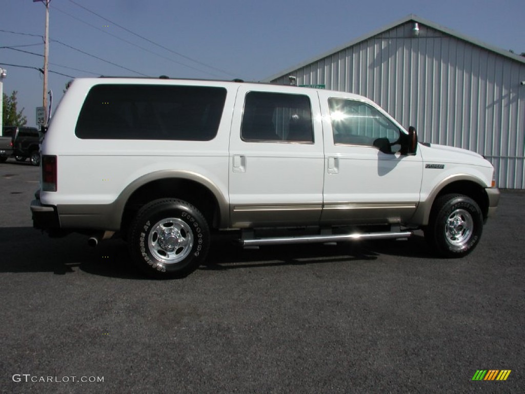 2004 Excursion Eddie Bauer 4x4 - Oxford White / Medium Parchment photo #13