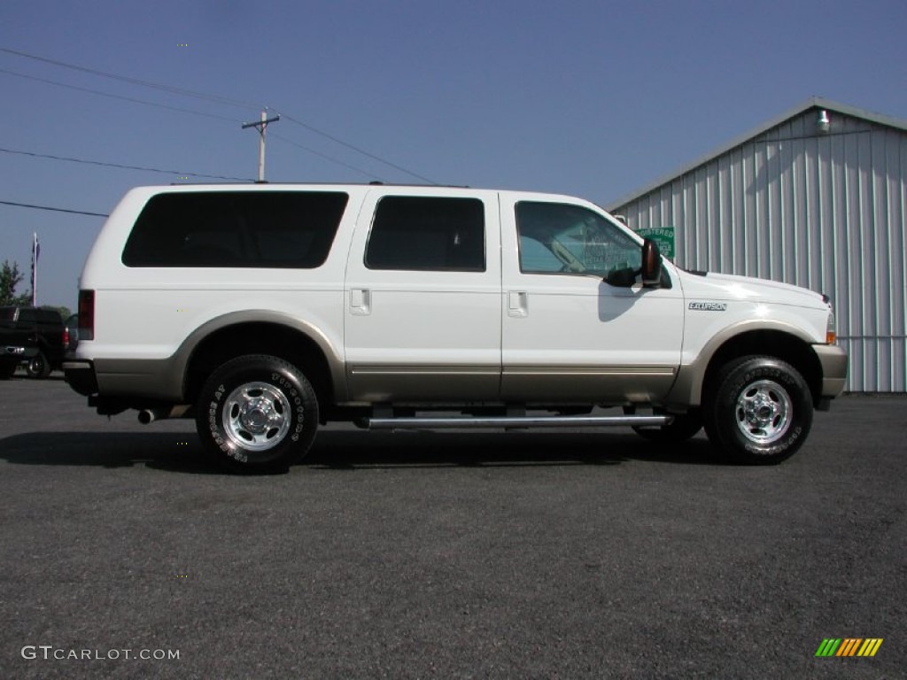 2004 Excursion Eddie Bauer 4x4 - Oxford White / Medium Parchment photo #14