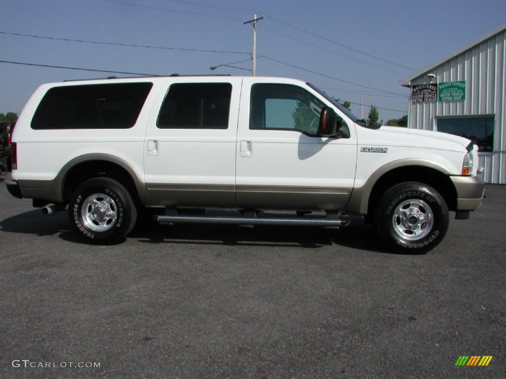 2004 Excursion Eddie Bauer 4x4 - Oxford White / Medium Parchment photo #90