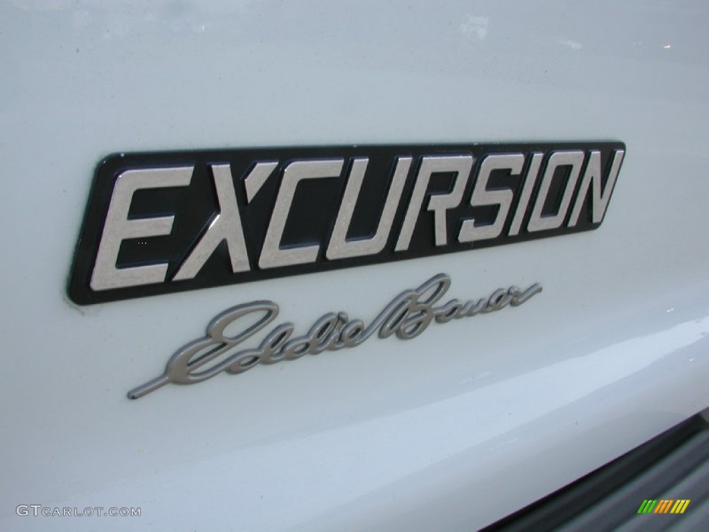 2004 Excursion Eddie Bauer 4x4 - Oxford White / Medium Parchment photo #101