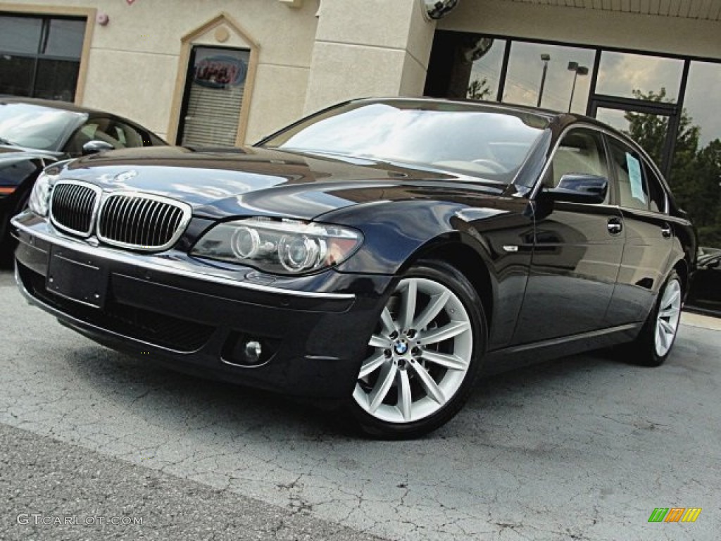 2007 7 Series 750i Sedan - Monaco Blue Metallic / Beige photo #1