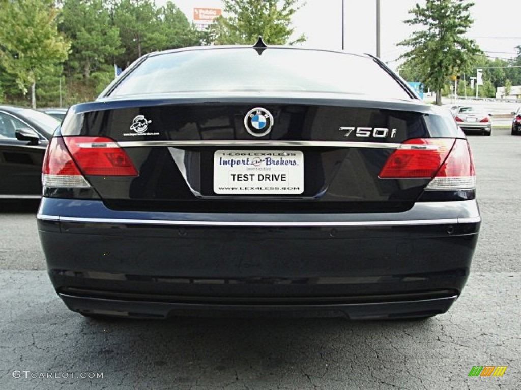 2007 7 Series 750i Sedan - Monaco Blue Metallic / Beige photo #7