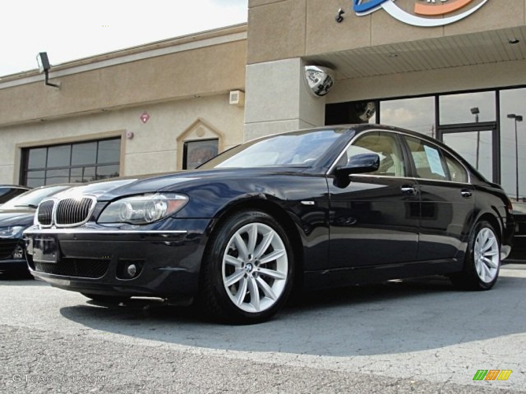 2007 7 Series 750i Sedan - Monaco Blue Metallic / Beige photo #24