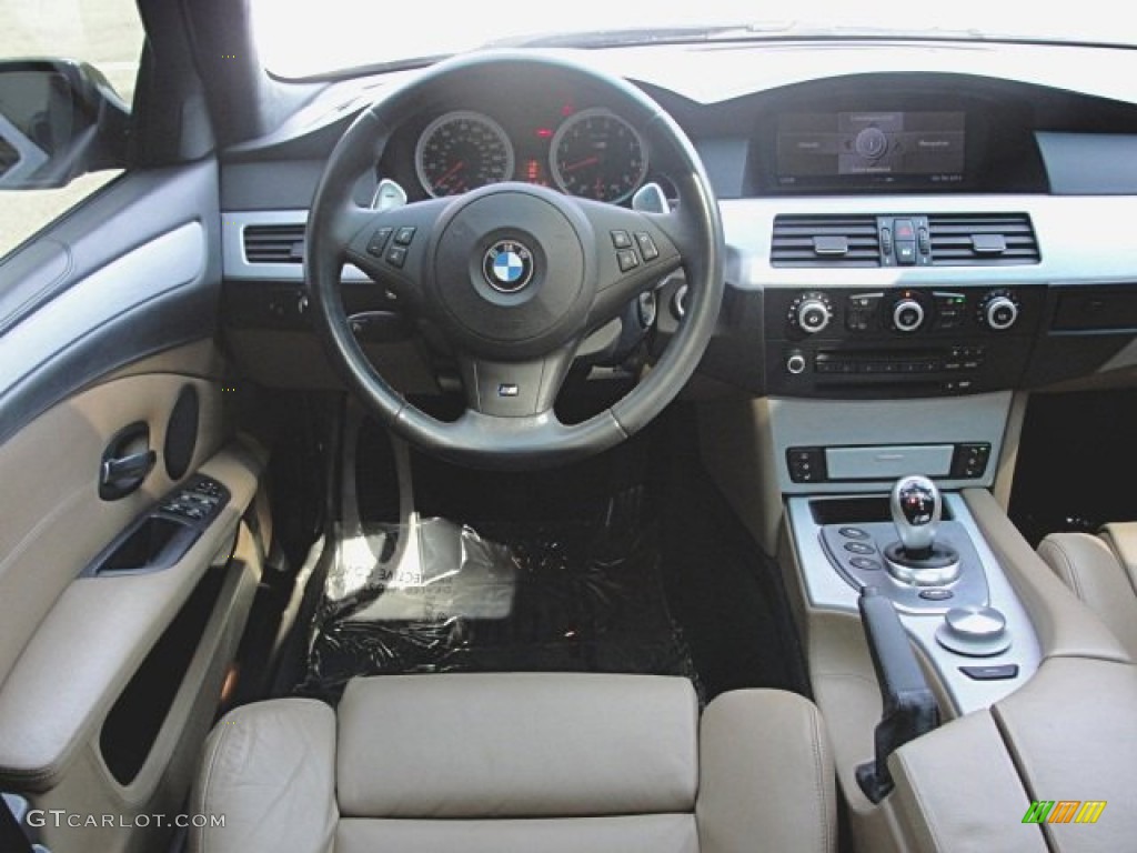 2008 BMW M5 Sedan Portland Brown Dashboard Photo #69923876