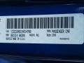 PCL: Blue Streak Pearl 2013 Dodge Avenger SE Color Code