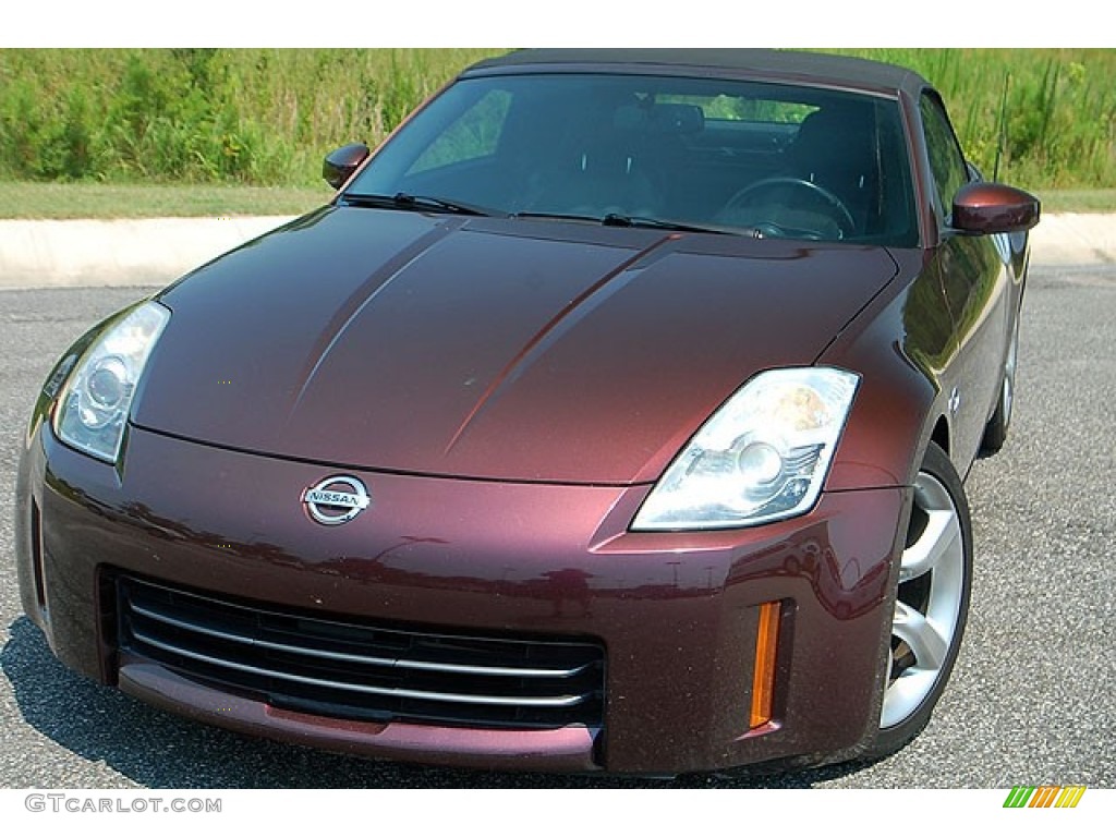 2006 350Z Touring Roadster - Interlagos Fire Metallic / Charcoal Leather photo #2