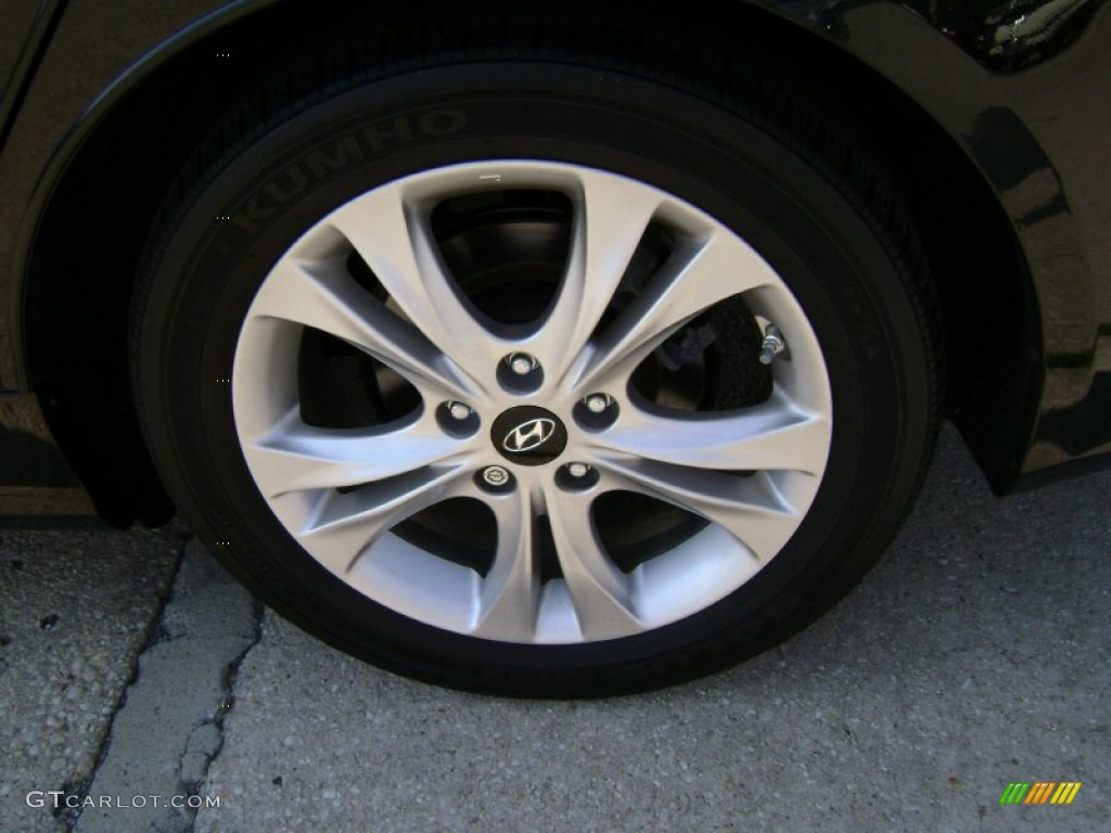 2011 Sonata SE - Midnight Black / Black photo #8