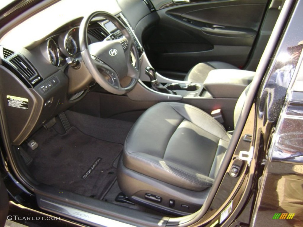 2011 Sonata SE - Midnight Black / Black photo #10
