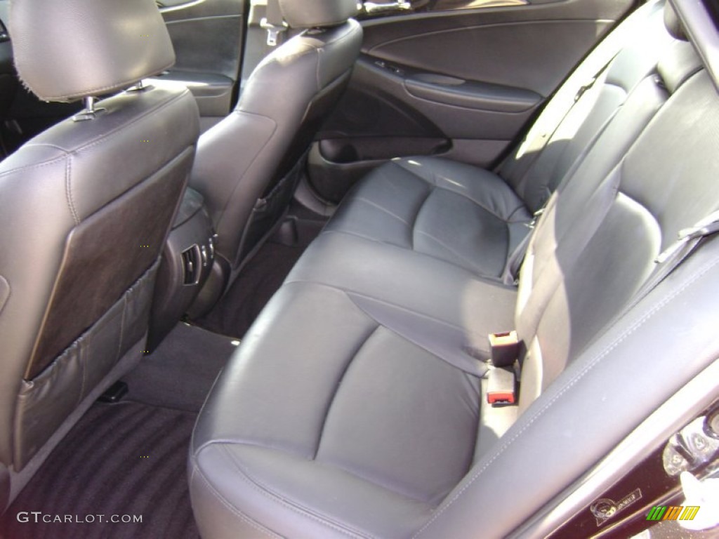 2011 Sonata SE - Midnight Black / Black photo #11