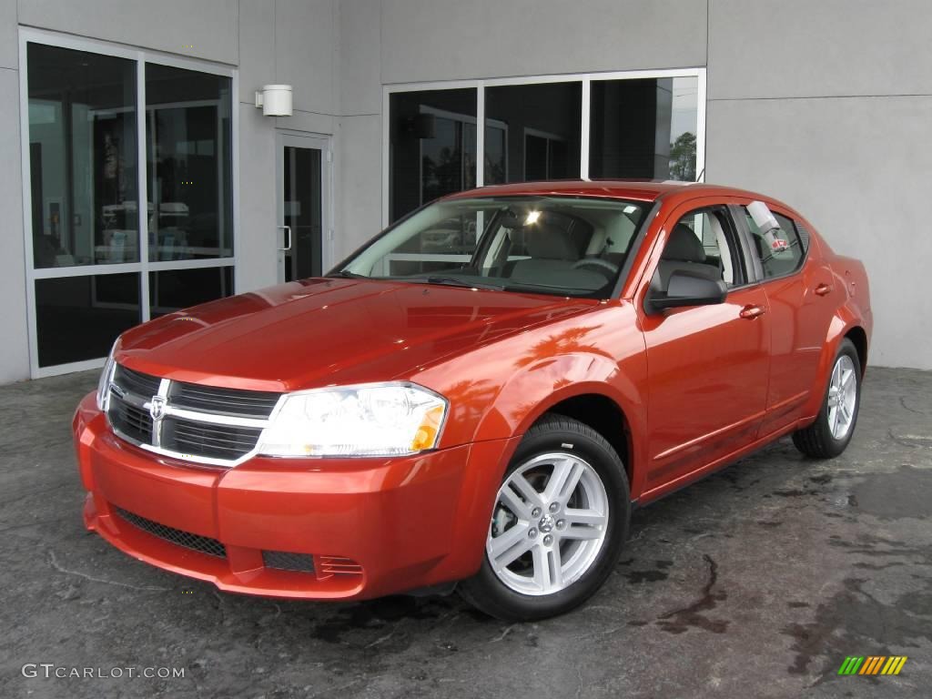 Sunburst Orange Pearl Dodge Avenger