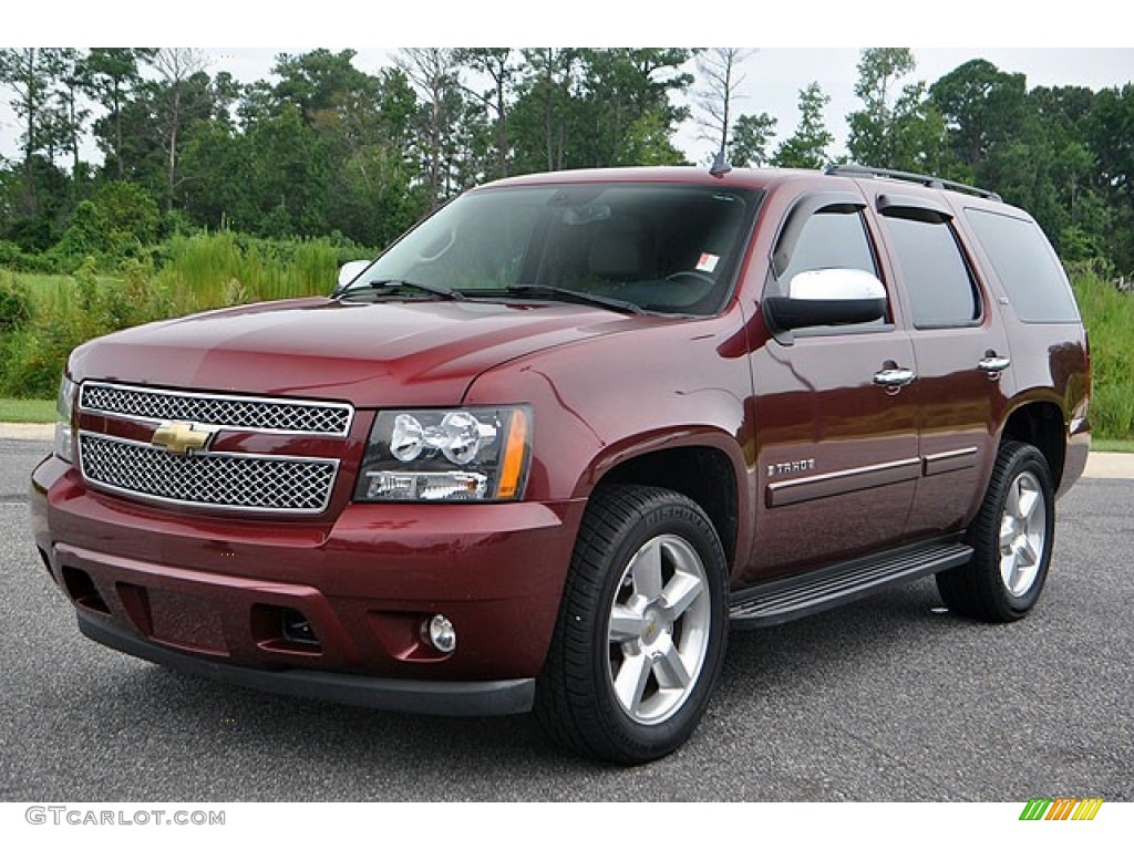 Deep Ruby Metallic 2008 Chevrolet Tahoe LTZ 4x4 Exterior Photo #69927293