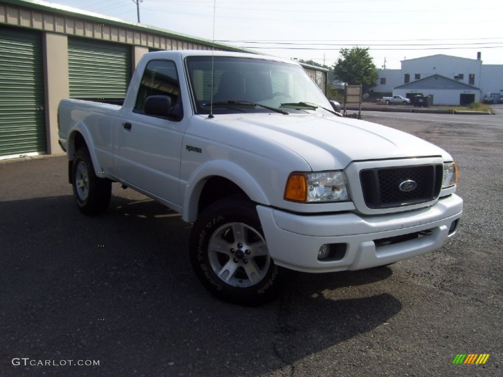 2004 Ranger Edge Regular Cab 4x4 - Oxford White / Medium Dark Flint photo #3