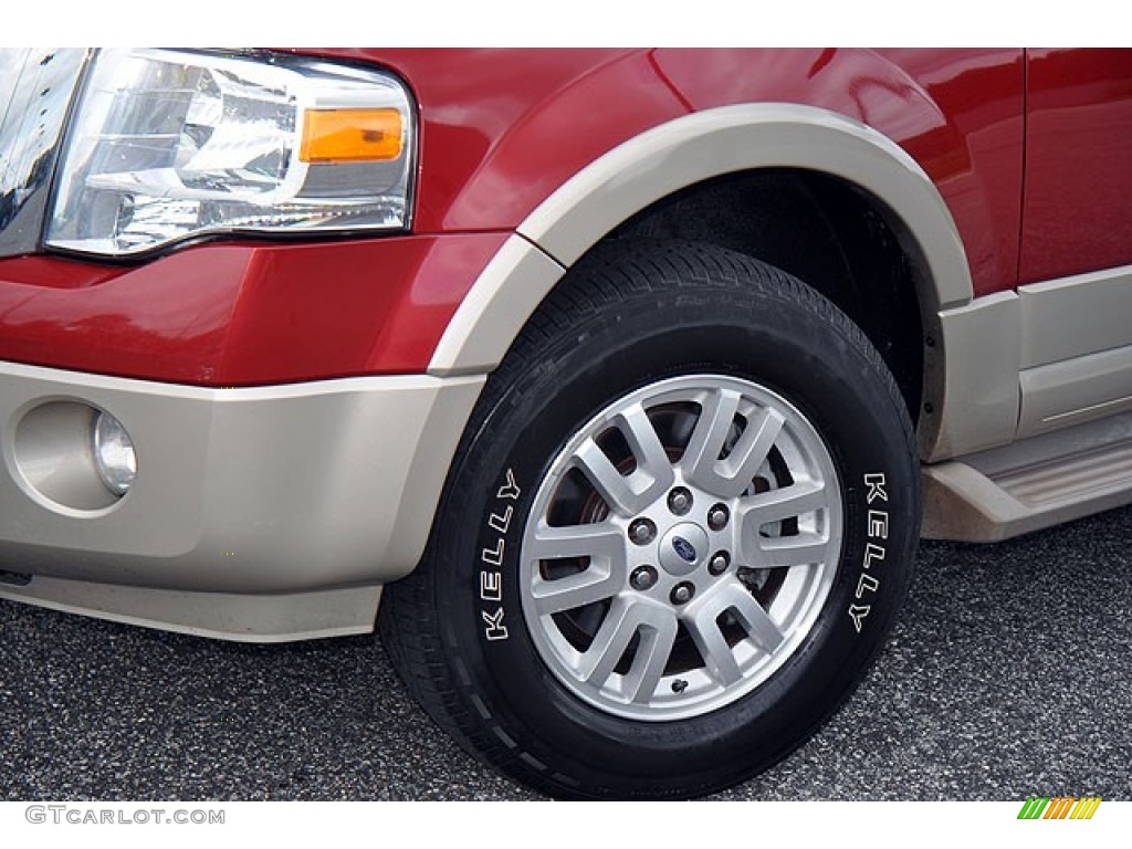 2009 Expedition EL Eddie Bauer 4x4 - Sangria Red Metallic / Camel photo #2