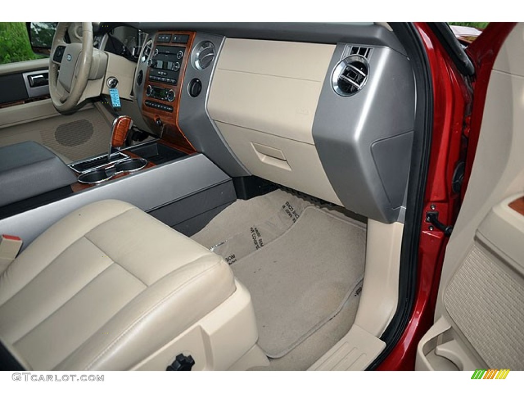 2009 Expedition EL Eddie Bauer 4x4 - Sangria Red Metallic / Camel photo #18