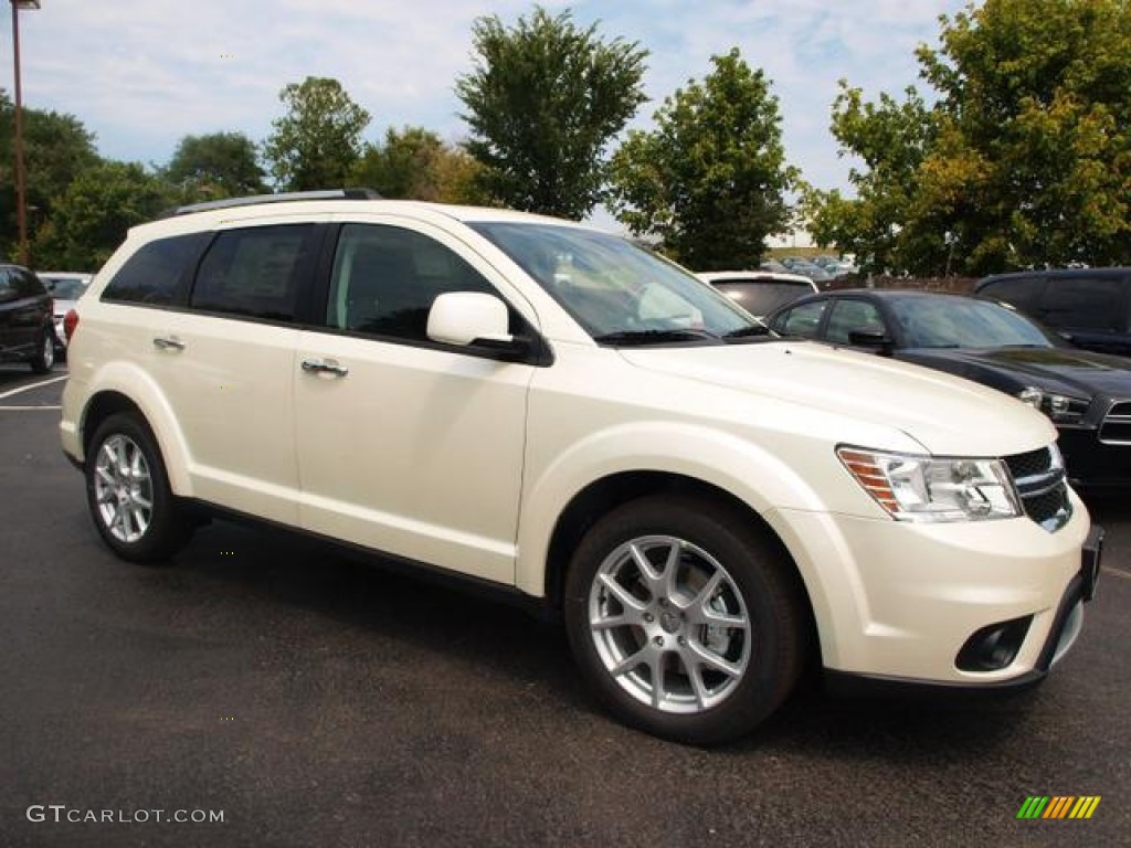 Pearl White Tri Coat 2013 Dodge Journey Crew AWD Exterior Photo #69929549