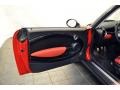 Rooster Red Leather/Carbon Black Door Panel Photo for 2008 Mini Cooper #69929928