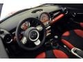 Rooster Red Leather/Carbon Black 2008 Mini Cooper S Hardtop Dashboard