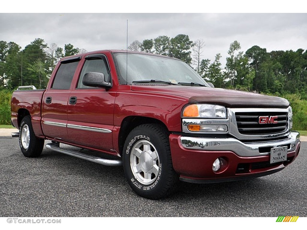 2006 Sierra 1500 SLE Crew Cab - Sport Red Metallic / Neutral photo #1