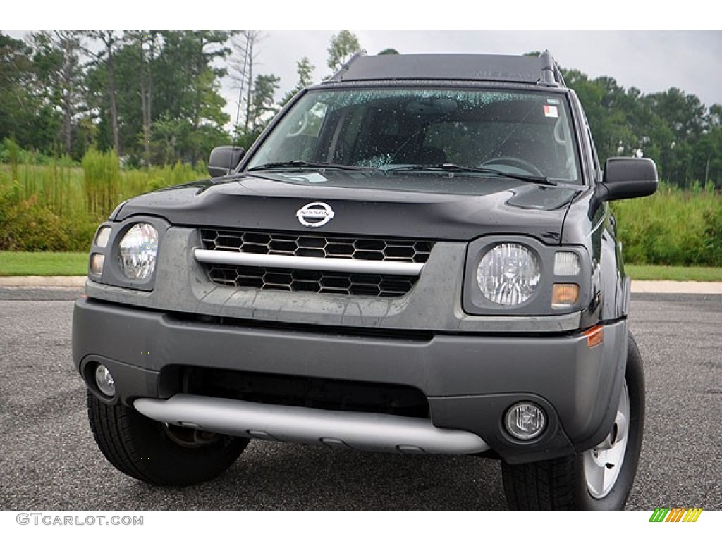 2002 Xterra SE V6 4x4 - Super Black / Gray Celadon photo #3
