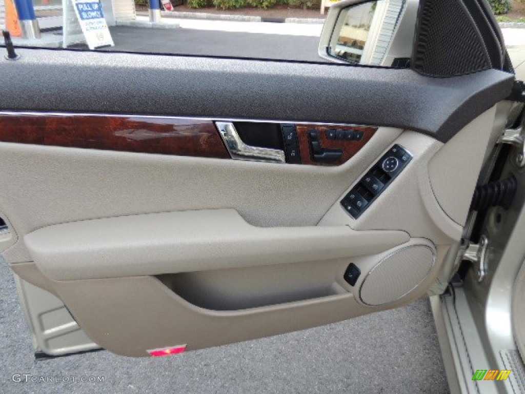 2011 Mercedes-Benz C 300 Sport 4Matic Almond/Mocha Door Panel Photo #69932309