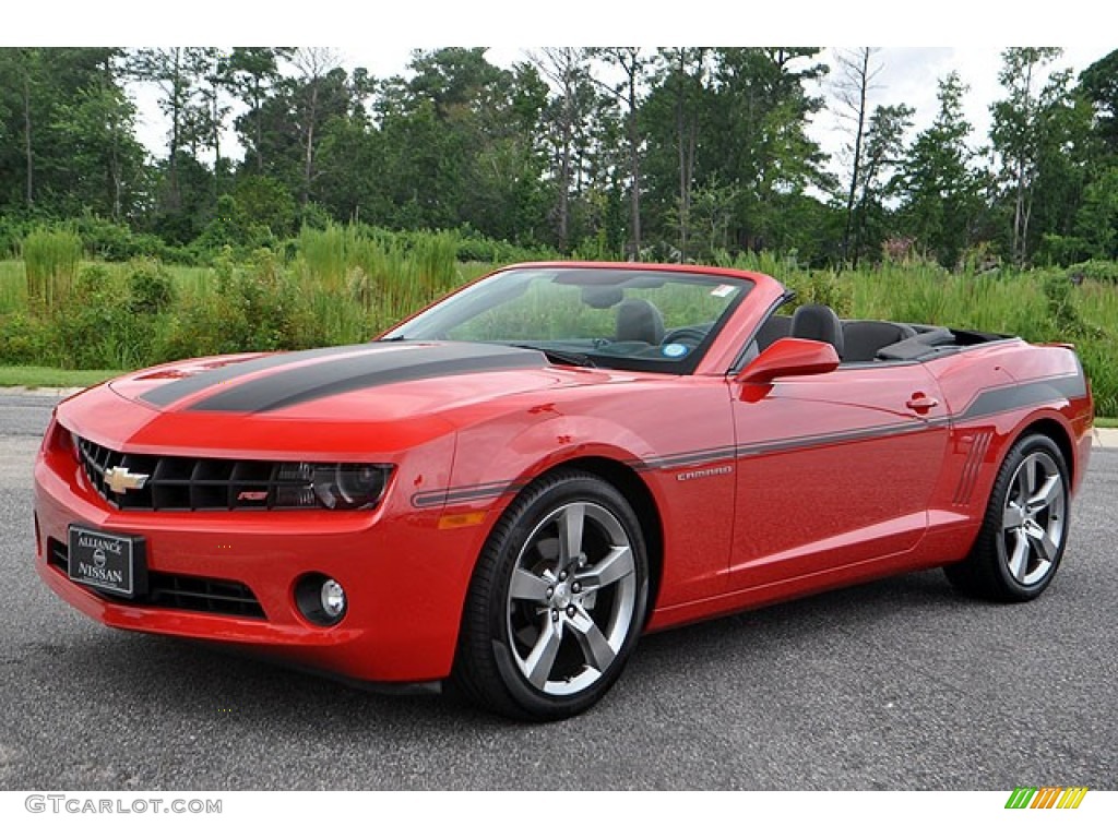 2011 Camaro LT/RS Convertible - Victory Red / Black photo #1