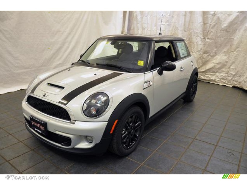 2013 Cooper S Hardtop - White Silver Metallic / Carbon Black photo #1