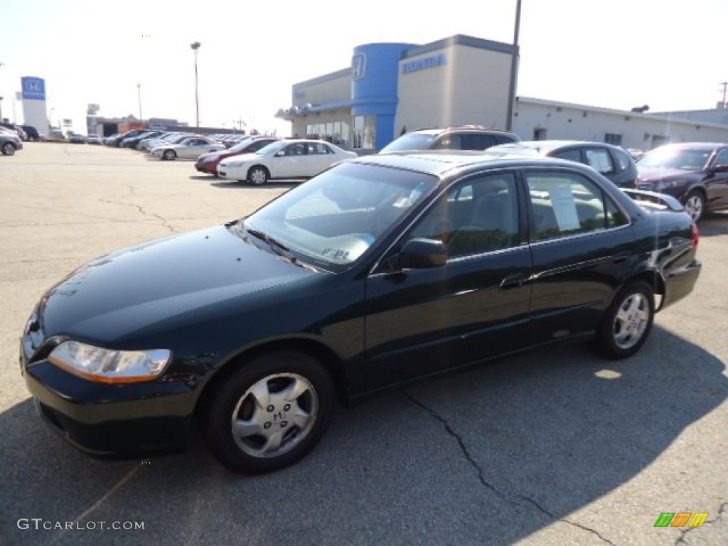 1999 Accord EX Sedan - Dark Emerald Pearl / Ivory photo #8