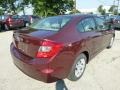 Crimson Pearl - Civic LX Sedan Photo No. 4