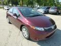 Crimson Pearl - Civic LX Sedan Photo No. 6