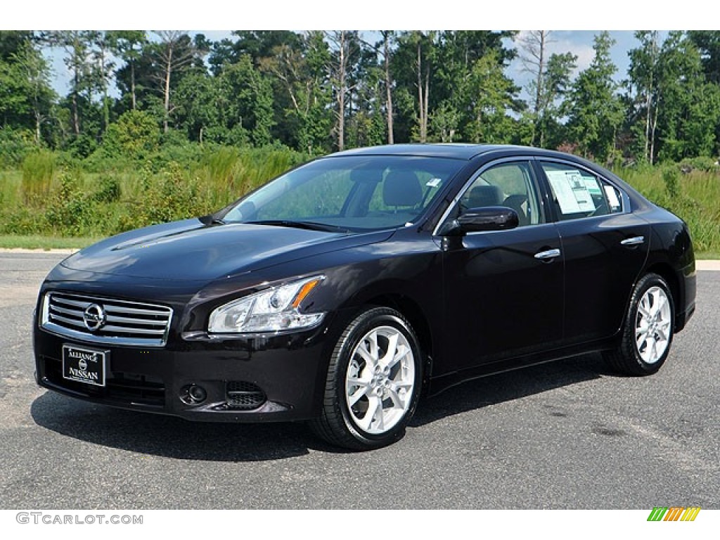 Crimson Black Nissan Maxima