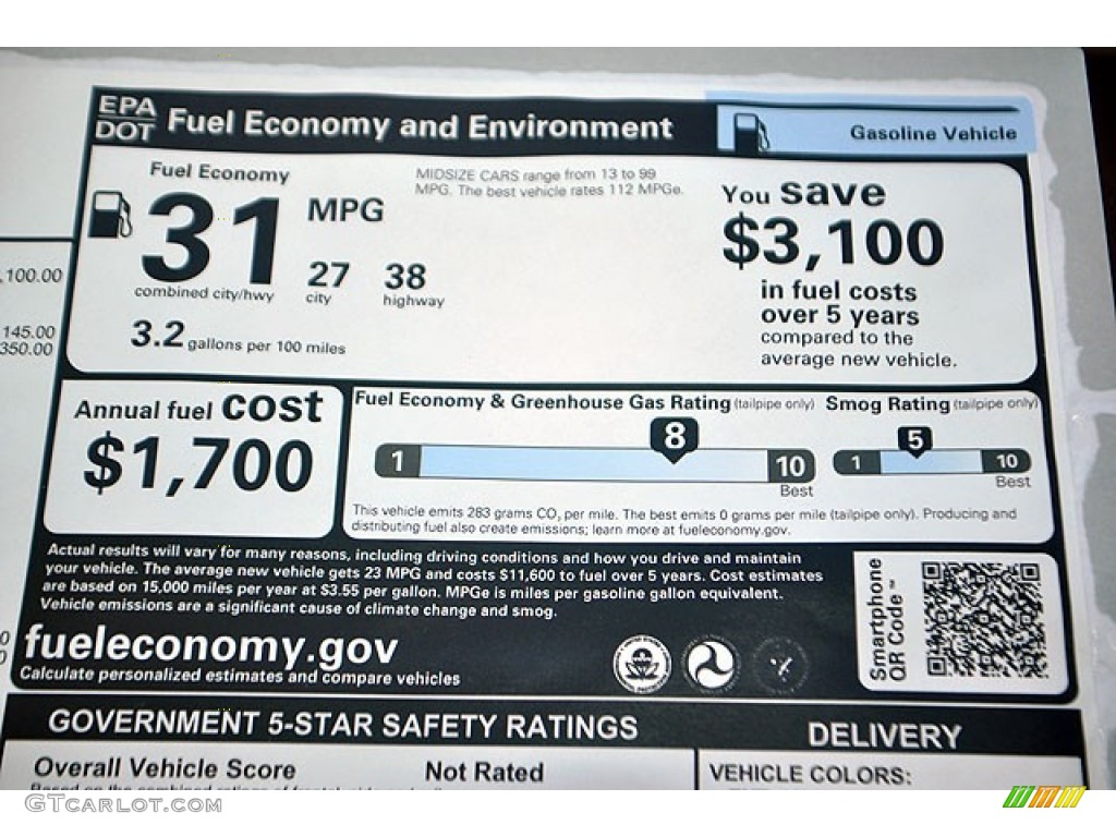 2013 Nissan Altima 2.5 SV Window Sticker Photo #69935873