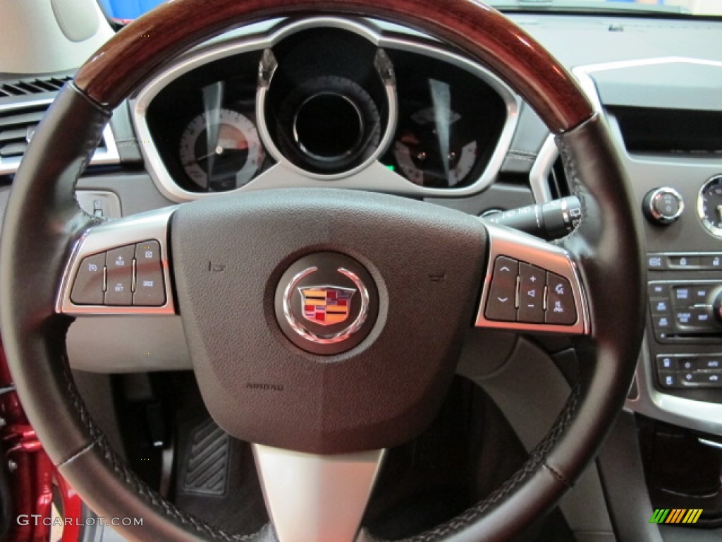 2010 Cadillac SRX 4 V6 AWD Ebony/Titanium Steering Wheel Photo #69938129