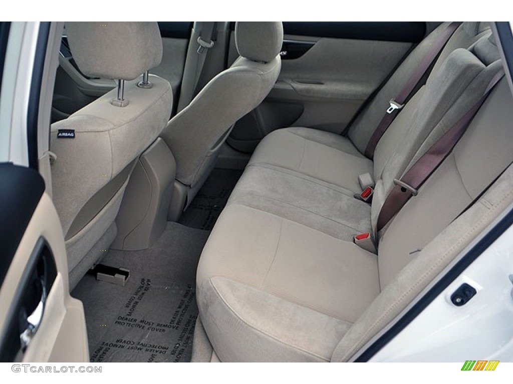 2013 Altima 2.5 S - Pearl White / Beige photo #12