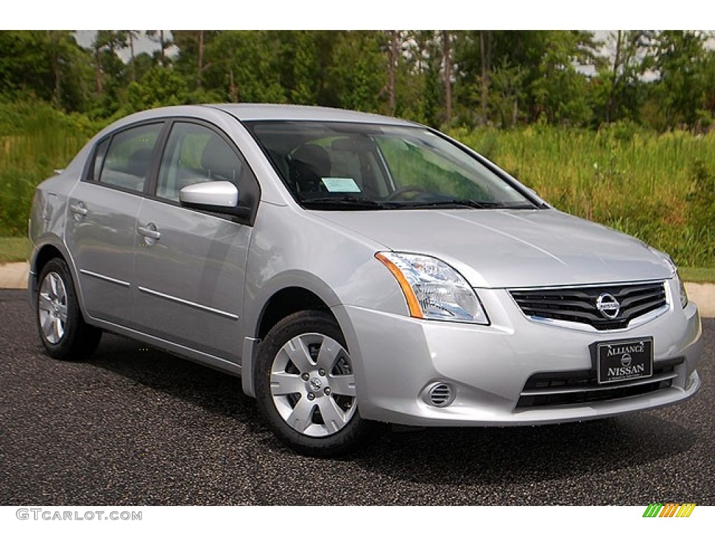2012 Sentra 2.0 - Brilliant Silver Metallic / Charcoal photo #1